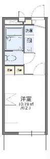 レオパレス麻生川【3階】の間取り