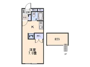 WINGトーチュー【2階】の間取り