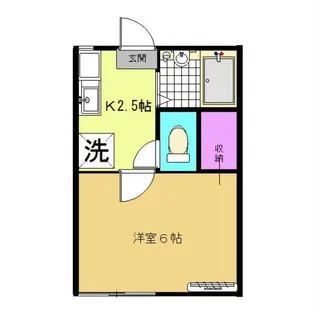 1Kの間取り画像