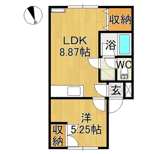 恒星ハイツ【1階】の間取り