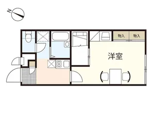 レオパレス東高須【1階】の間取り