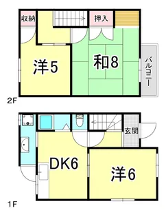 兵庫県明石市松が丘北町【一戸建】の間取り