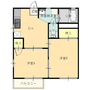 ハイツファミリア【1階】の間取り
