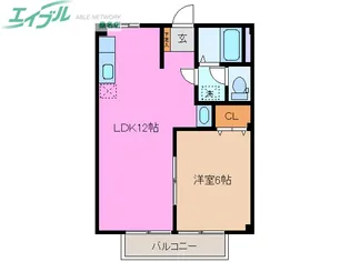 メゾン・エトワールA【1階】の間取り