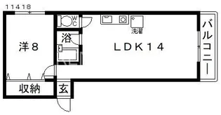 ダイバーシティ藤井寺【2階】の間取り