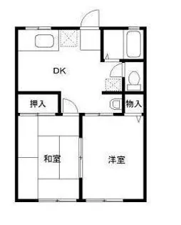 シティハイムハイテールI棟【1階】の間取り