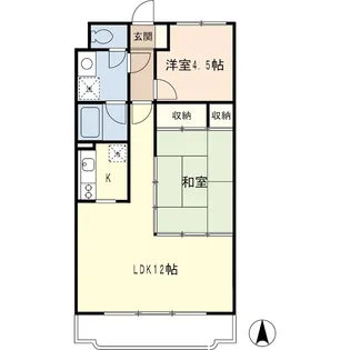 ベルフォーレ弐番館【1階】の間取り