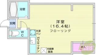 ベルグラン越路4【1階】の間取り