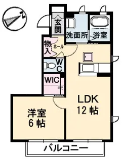 シャーメゾン ラ・モード ガーデンズ II【1階】の間取り