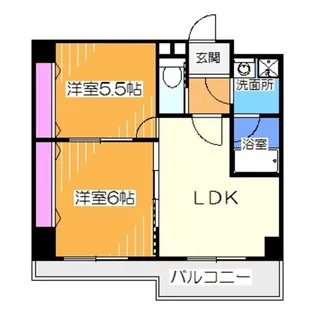 デルメゾン三国丘【3階】の間取り