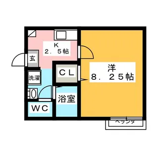 ラ ナチュール春日部【1階】の間取り