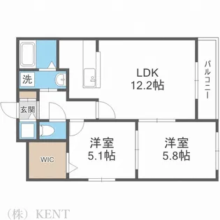 ベルクレール琴似【3階】の間取り
