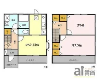 東京都小金井市緑町2【一戸建】の間取り