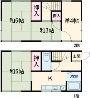 東京都調布市多摩川2【一戸建】の間取り