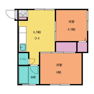 マルマツマンション【3階】の間取り