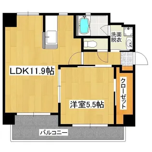 グランパルク柊館【1階】の間取り