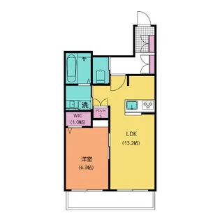 メゾン天白公園東E【1階】の間取り