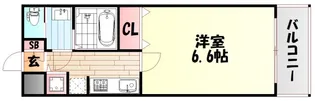 1Kの間取り画像