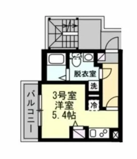 ベイルーム西横濱II【3階】の間取り