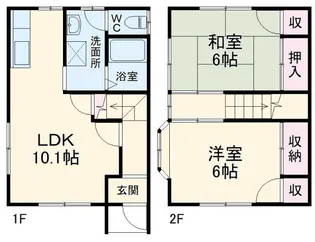 静岡県浜松市中央区富塚町【一戸建】の間取り