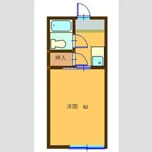 マンション宮西【1階】の間取り