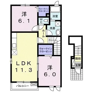 Happy homes A【2階】の間取り