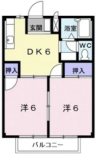 アーバンハイツ【2階】の間取り