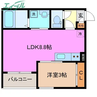 REGALEST白須賀【1階】の間取り