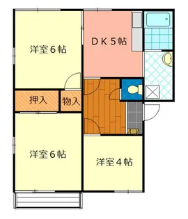 神奈川県秦野市今泉【アパート】の間取り