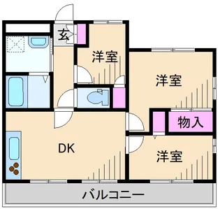 神奈川県横浜市港北区篠原町【マンション】の間取り