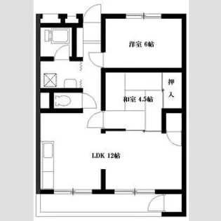 シャトウ福沢2号館【3階】の間取り