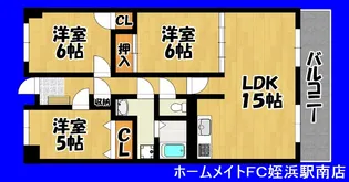 福岡県福岡市早良区小田部5【マンション】の間取り