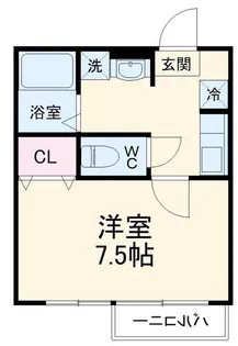エスポワール厚木【1階】の間取り