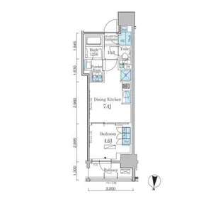 東京都中央区日本橋本町4【マンション】の間取り