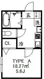 Belle Noire K(ベル・ノワール・ケー)【3階】の間取り