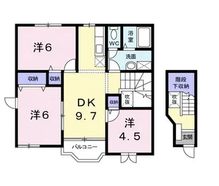 ミレニアムIII【2階】の間取り