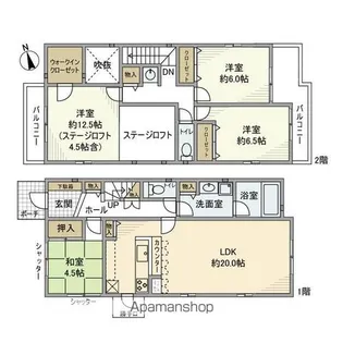 神奈川県横浜市磯子区洋光台6【一戸建】の間取り