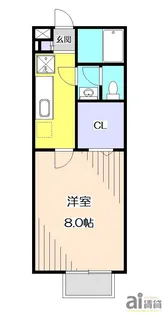 クレセール【1階】の間取り