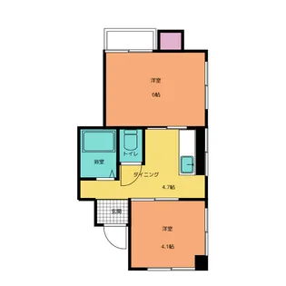 藤ハイツ【4階】の間取り
