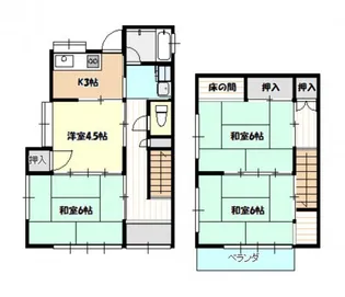 広島県広島市安佐南区伴東4【一戸建】の間取り