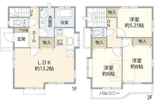 東京都三鷹市井口4【一戸建】の間取り