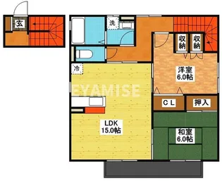 椎ノ木館【2階】の間取り