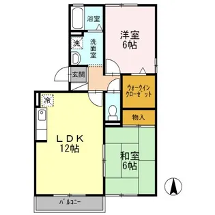 Sejour COSMOS A【1階】の間取り