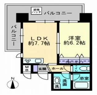 ハアラン高柳【5階】の間取り