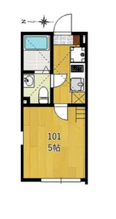 【アザーレ・パッシオ生田A】【2階】の間取り