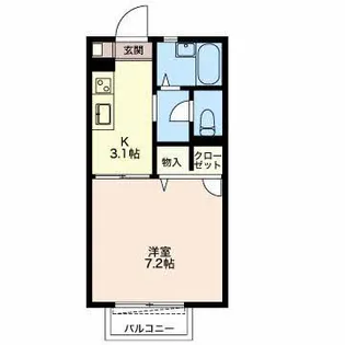 エムズI【2階】の間取り