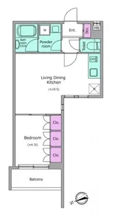 東京都新宿区四谷三栄町【マンション】の間取り