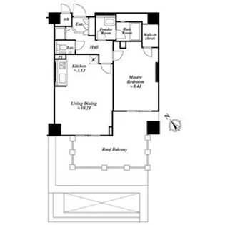 東京都品川区上大崎3【マンション】の間取り