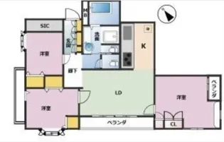 藤和笹本ホームズ【2階】の間取り