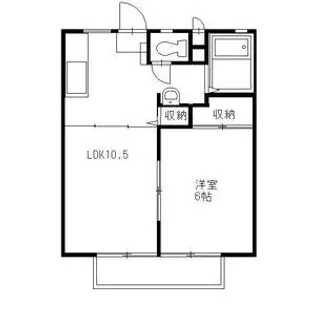 光陽ハイツ【1階】の間取り